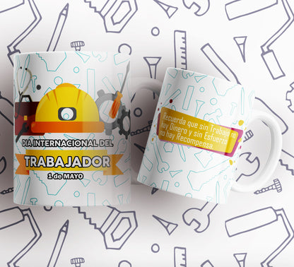 15 Tazas día del trabajador frases