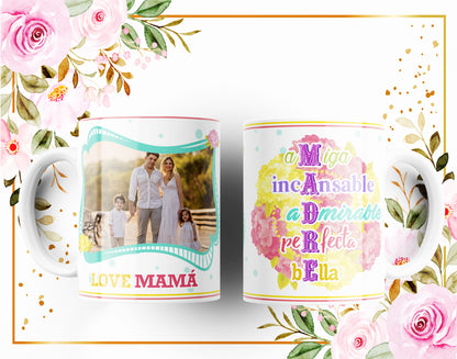 30 Tazas frases para mamá con foto