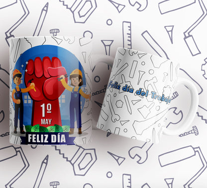 15 Tazas día del trabajador frases