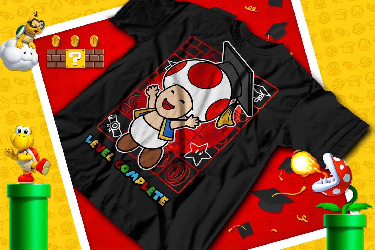 10 Camisas Mario Bros Graduados
