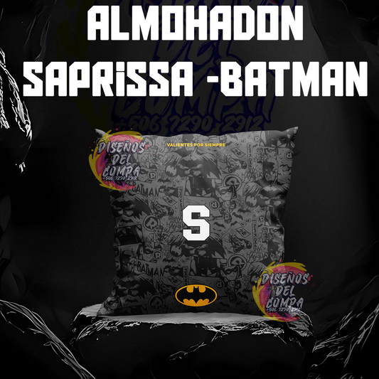 Almohadón Negro Ed.Batman Deportivo Saprissa