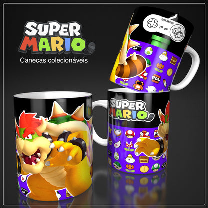 6 Tazas Mario Bros Control