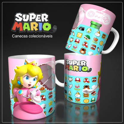 6 Tazas Mario Bros Control