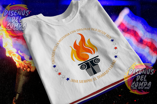 3 Camisas Antorcha Día de la Independencia / 15 Septiembre