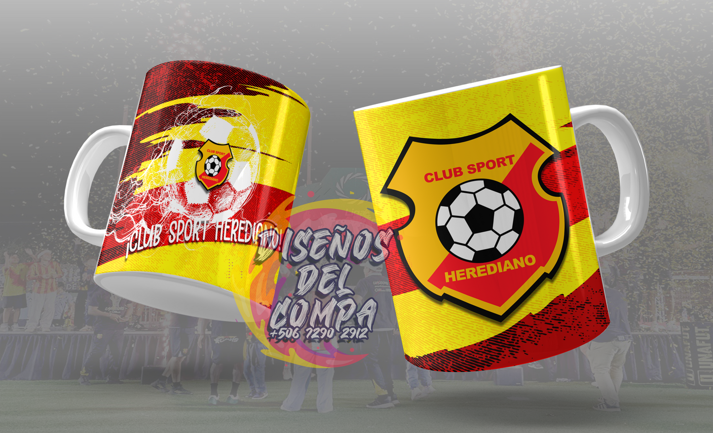 3 Tazas Club Sport Herediano