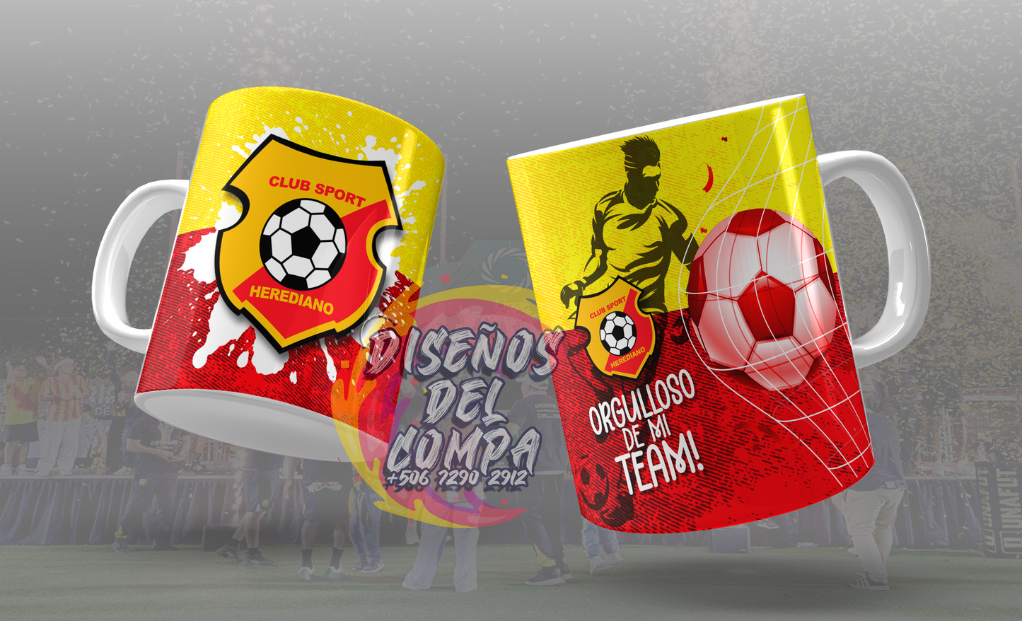 3 Tazas Club Sport Herediano