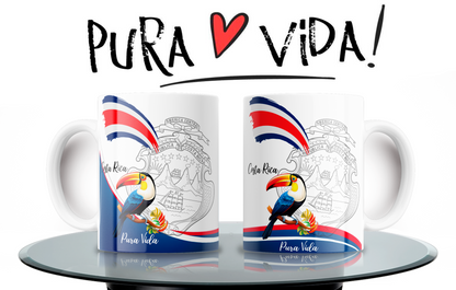Shield & Toucan Shirt + 2 Costa Rica Mugs