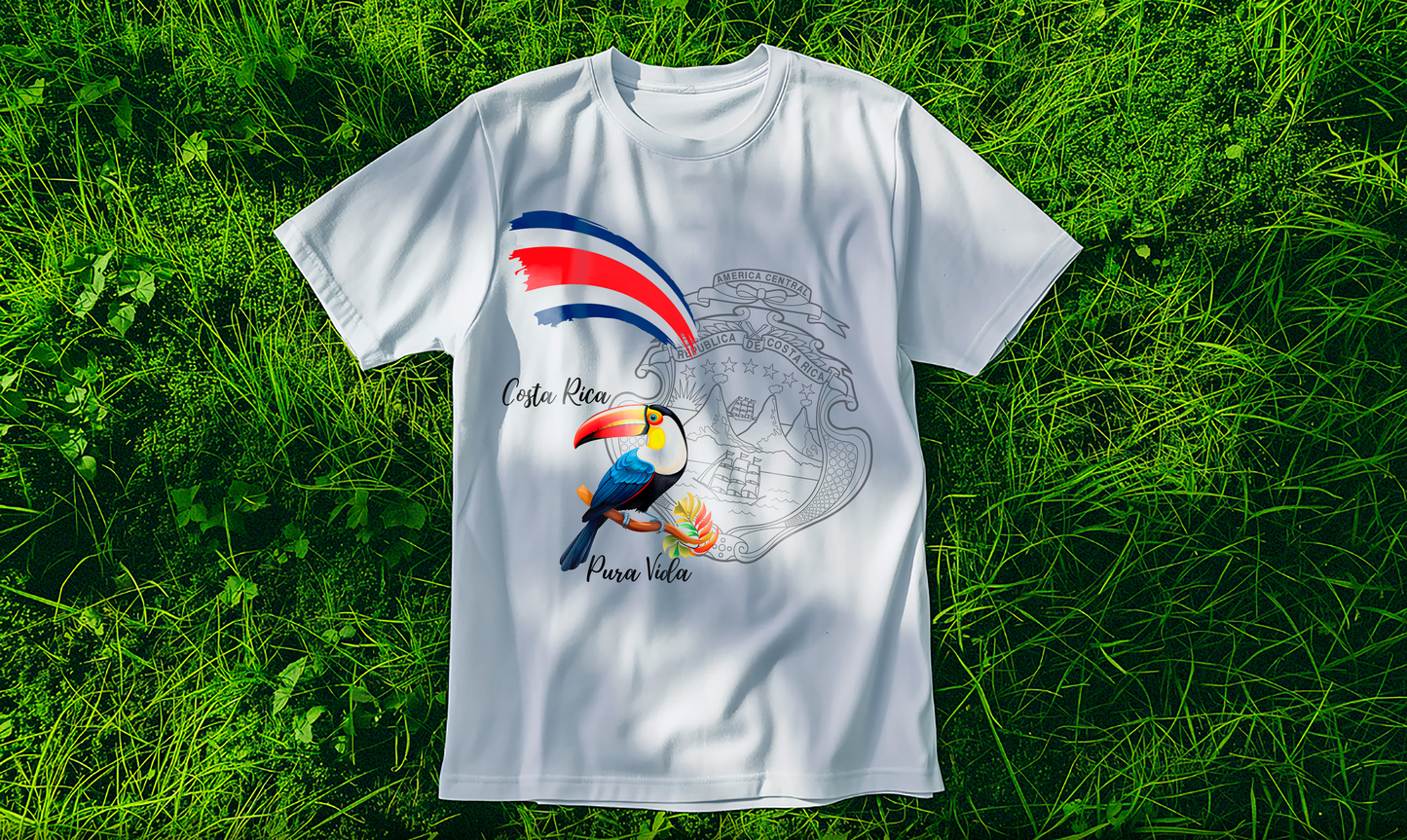 Shield & Toucan Shirt + 2 Costa Rica Mugs
