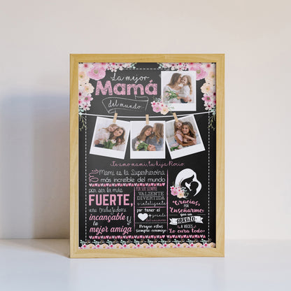 15 Cuadros con foto Día de la madre