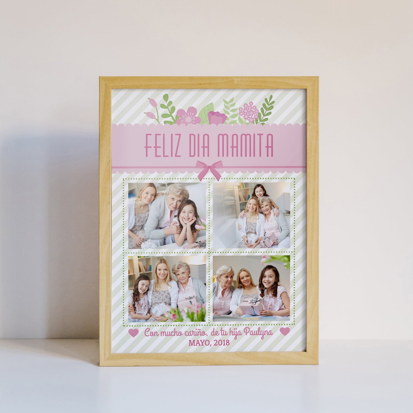 15 Cuadros con foto Día de la madre