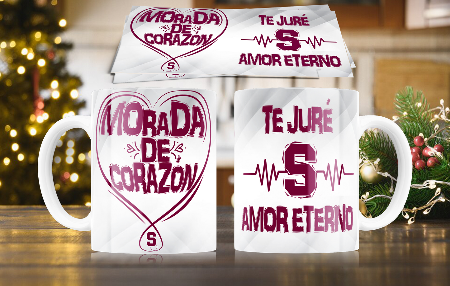 5 Deportivo Saprissa Christmas Mugs