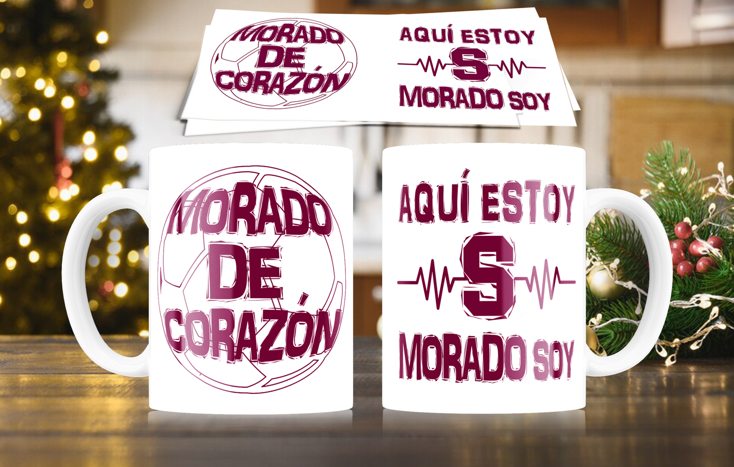 5 Deportivo Saprissa Christmas Mugs