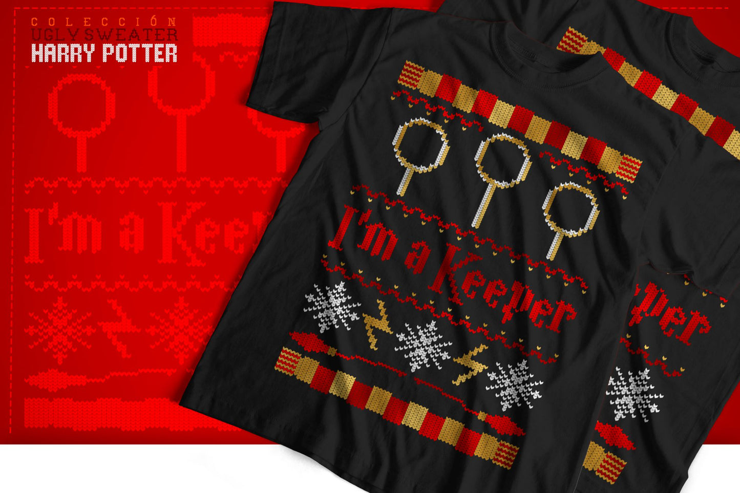 8 Camisas Ugly Sweater Harry Potter
