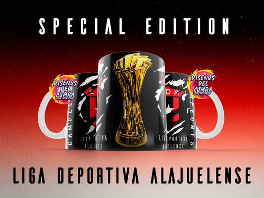 Taza SPECIAL EDITION Liga Deportiva Alajuelense Versión NEGRA