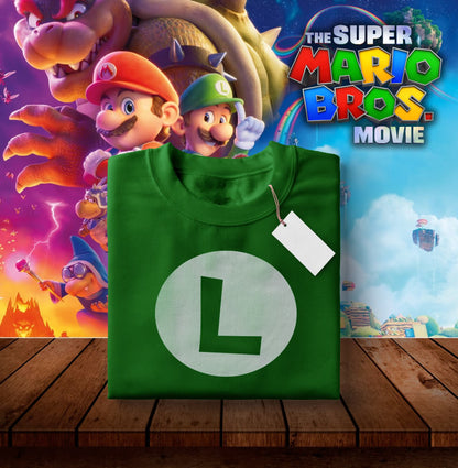 8 Camisas Mario Bros símbolos