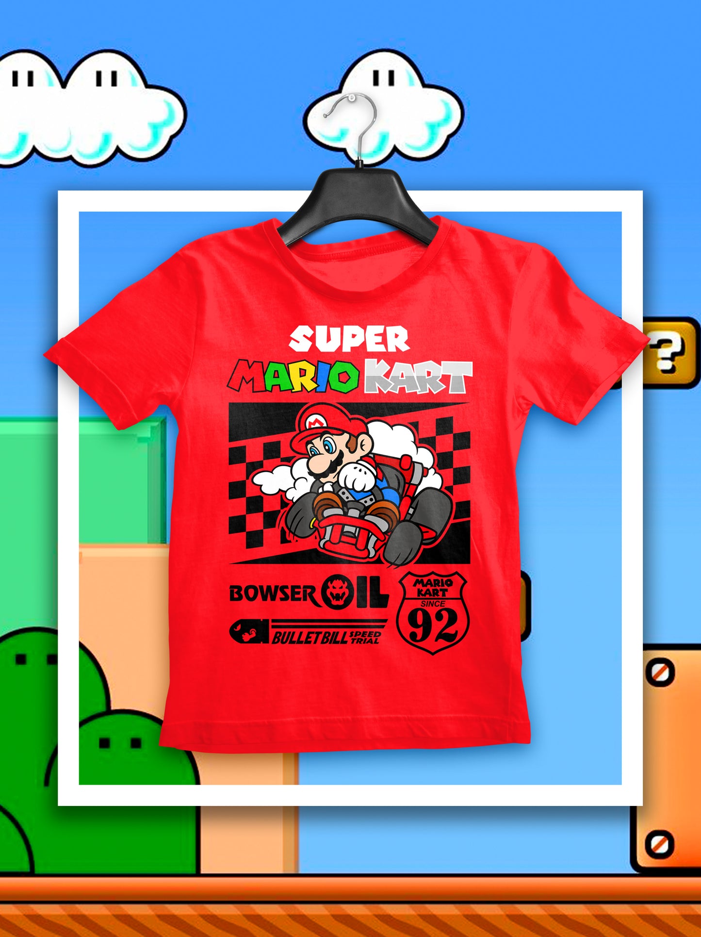 4 Camisas Mario Kart
