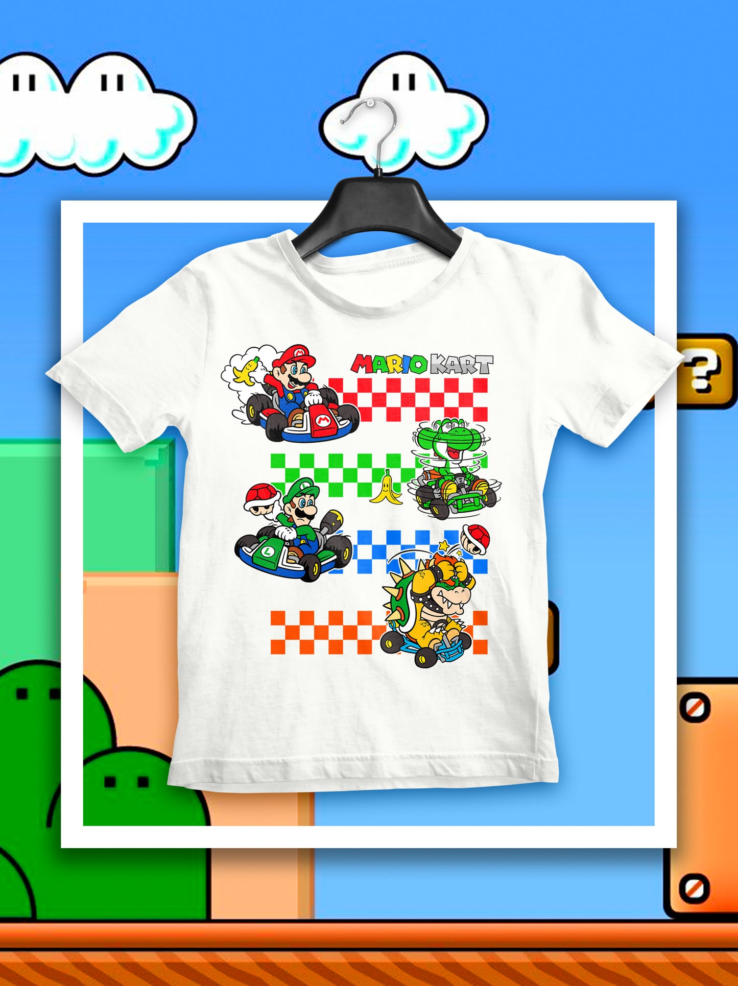 4 Camisas Mario Kart