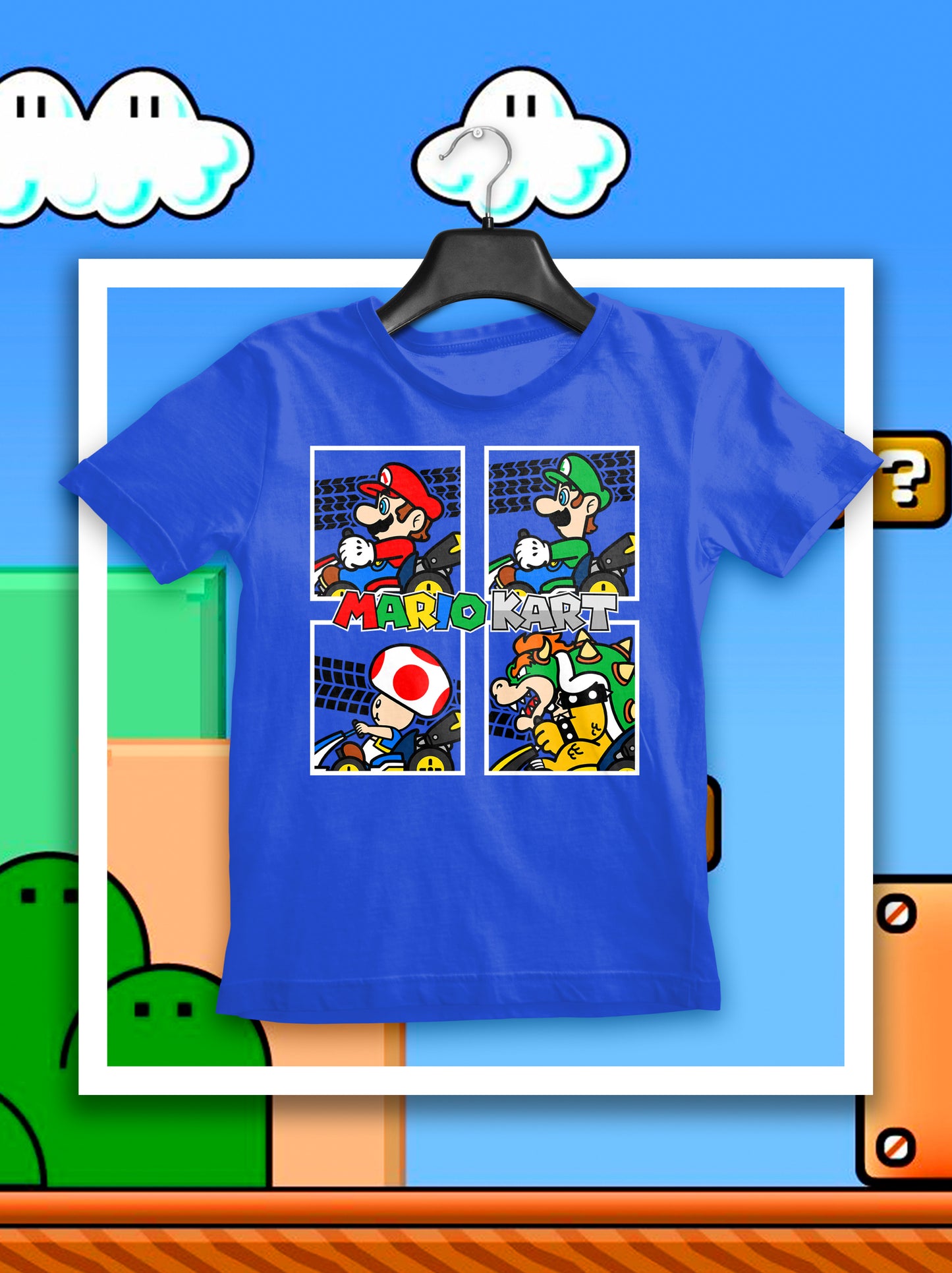 4 Camisas Mario Kart