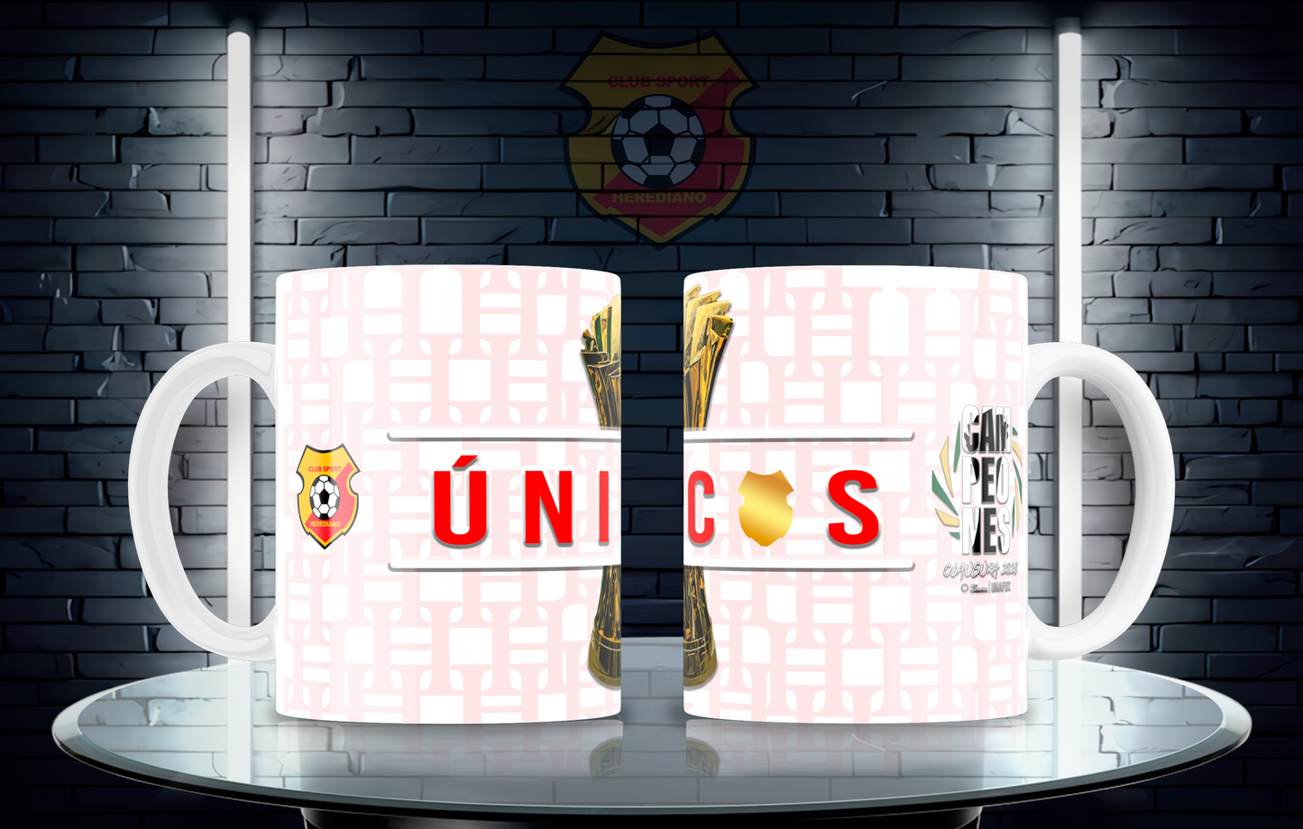 5 Tazas Bicampeón 01 Club Sport Herediano