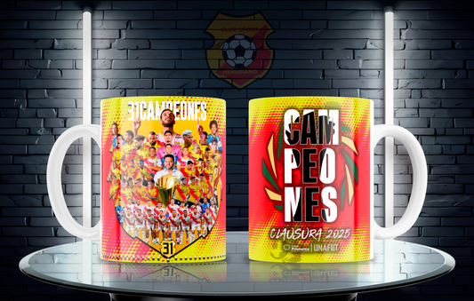 5 Tazas Bicampeón 01 Club Sport Herediano