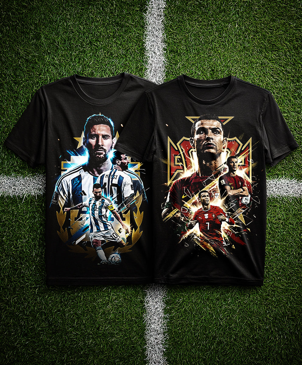 2 Camisas Messi - Ronaldo - Mundial