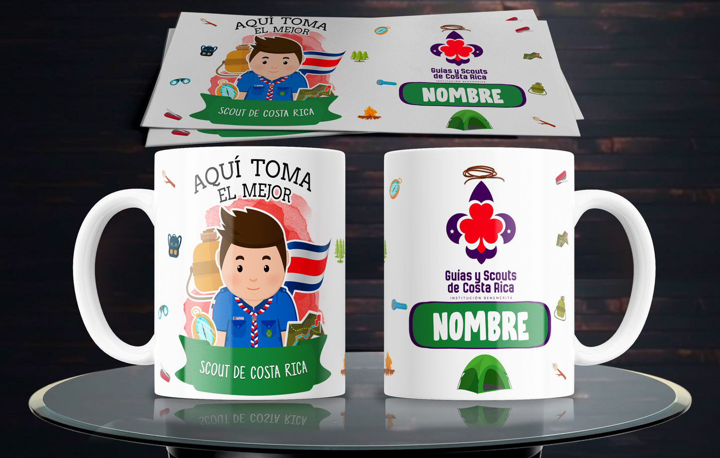 10 Costa Rican Profession Mugs (Men and Women)