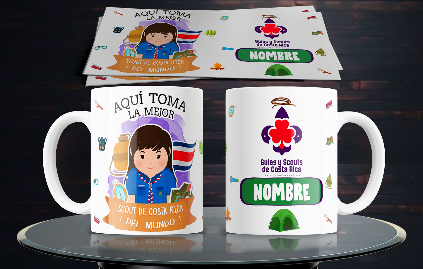 10 Costa Rican Profession Mugs (Men and Women)