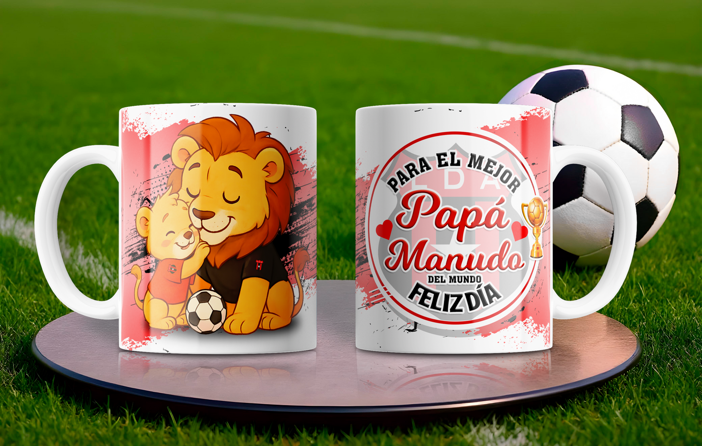 2 Tazas Liga Deportiva Alajuelense Caricaturas Papá