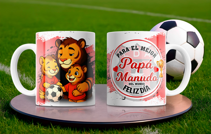 8 Tazas Equipos Caricaturas Papá