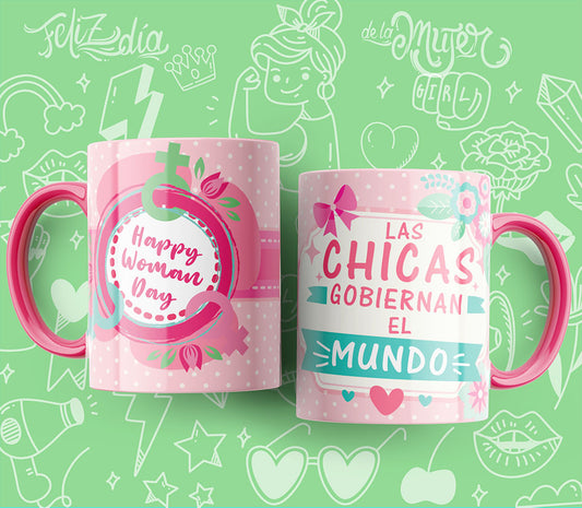 10 Tazas día de la mujer frases