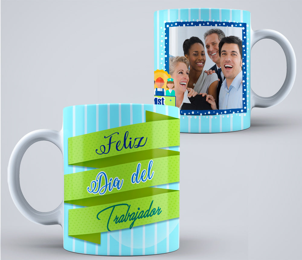 8 Tazas día del trabajador varios