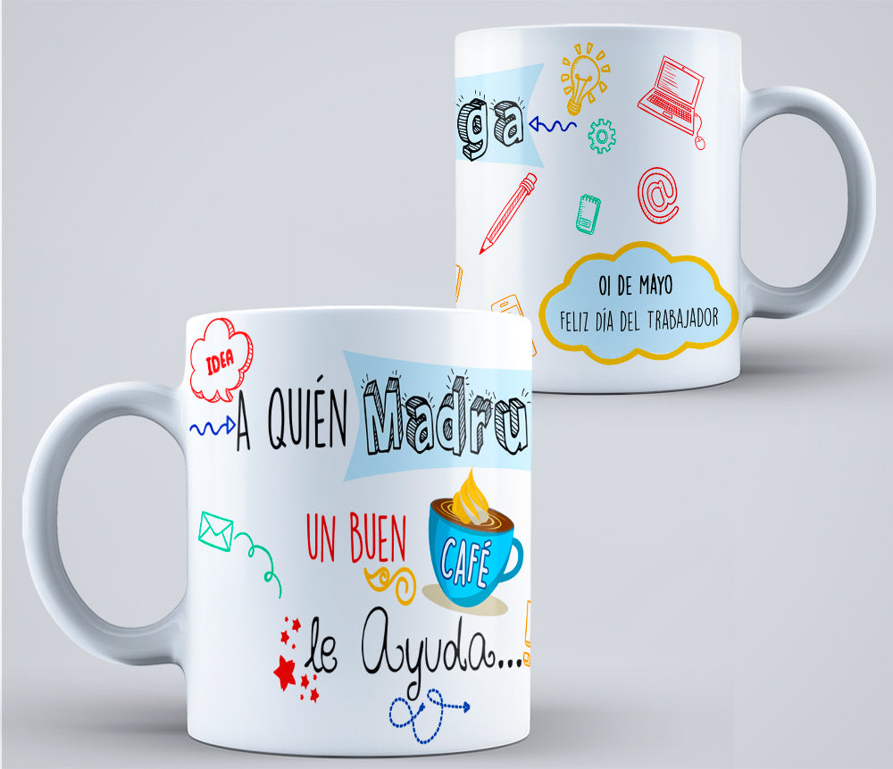 8 Tazas día del trabajador varios