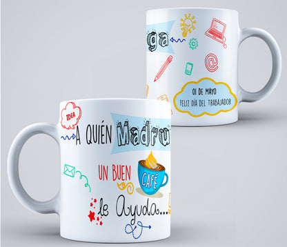 8 Tazas día del trabajador varios