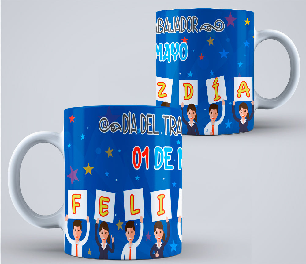 8 Tazas día del trabajador varios