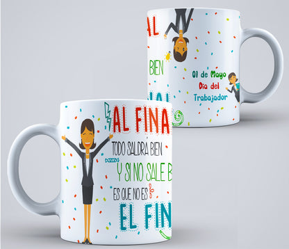 8 Tazas día del trabajador varios