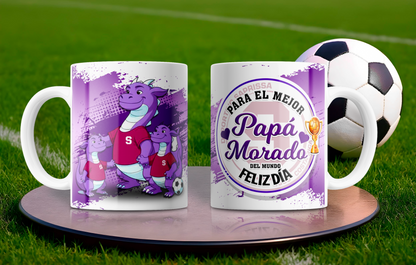 8 Tazas Equipos Caricaturas Papá