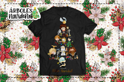 3 Camisas Arboles de Navidad Harry
