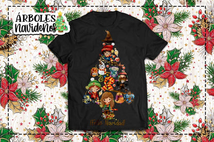 3 Camisas Arboles de Navidad Harry