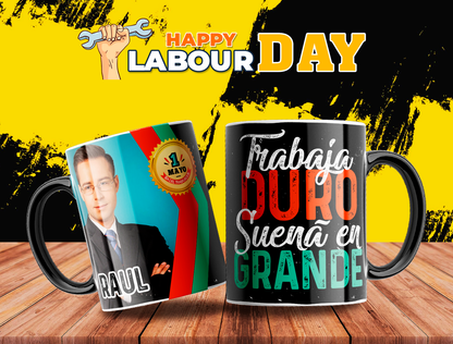 10 Tazas día del trabajador con foto