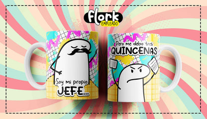 15 Tazas día del trabajador flork