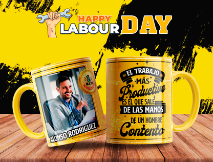 10 Tazas día del trabajador con foto