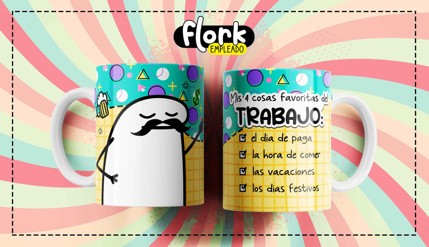 15 Tazas día del trabajador flork