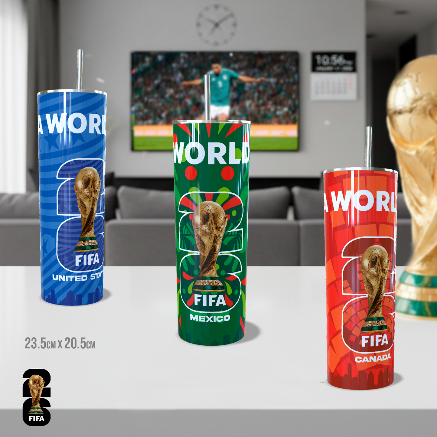 14 Tazas y Termos Mundial FIFA 2026
