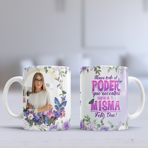 12 Tazas Día de la Mujer con foto