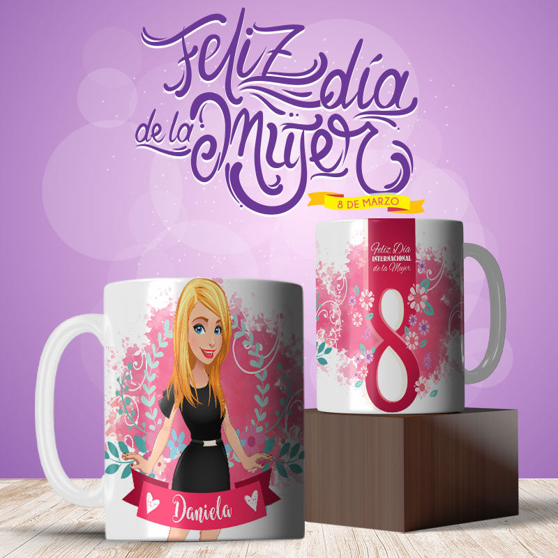 12 Tazas Día de la Mujer