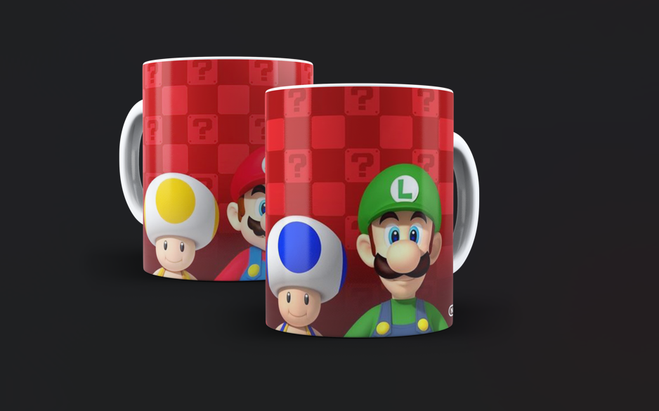 3 Tazas Mario Bros Geek