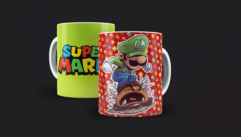 3 Tazas Mario Bros Geek