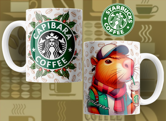 12 Tazas Capibara Café Verde