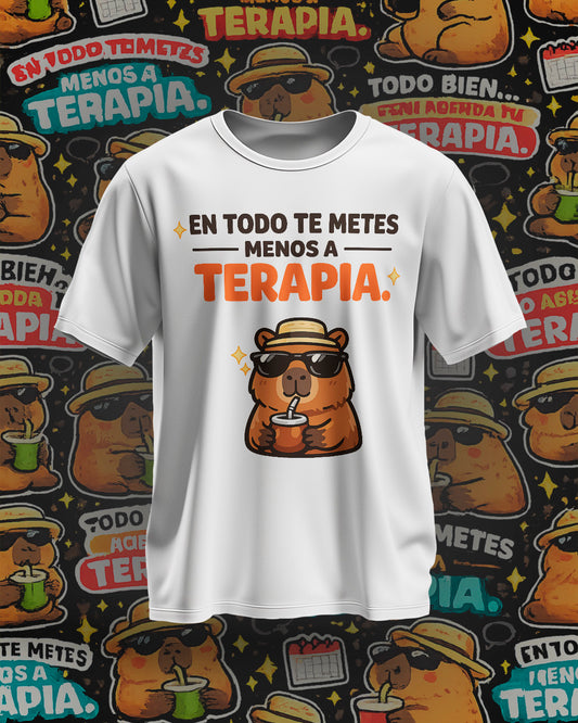 8 Camisas Capibara Terapia