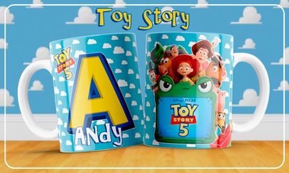 26 Tazas Abecedario Toy Story